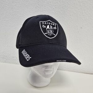 Oakland Raiders NFL Team Apparel Black Hat L/XL